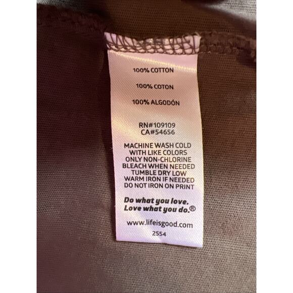 Life is Good Tee Men’s XXL Brown Keep It Reel Fishing Long Sleeve Classic Fit - Picture 8 of 8